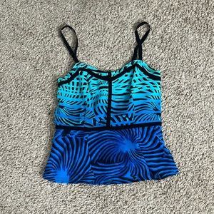 Blue Peplum Tank